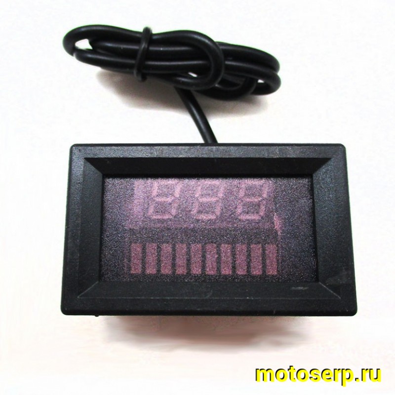 Купить  Вольтметр выносной (шкала-батарейка 10 делений + цифровая шкала) для MOTO/ATV  и др. техники (RIZOMA) (шт)  (ANKON 025537 купить с доставкой по Москве и России, цена, технические характеристики, комплектация фото  - motoserp.ru