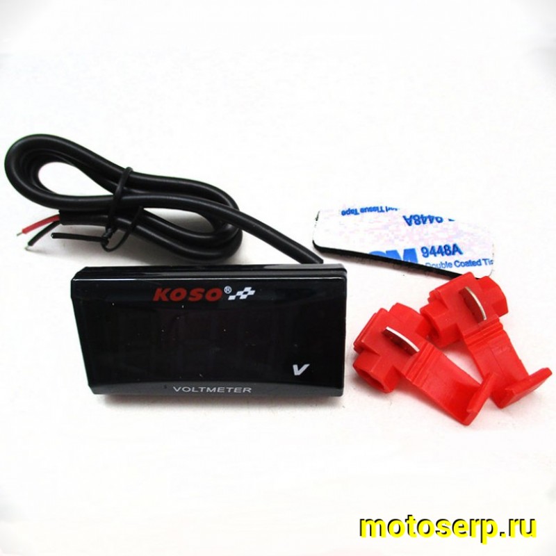 Купить  Вольтметр выносной (цифровая шкала) для MOTO/ATV  и др. техники (KOSO) (шт)  (ANKON 025532 купить с доставкой по Москве и России, цена, технические характеристики, комплектация фото  - motoserp.ru