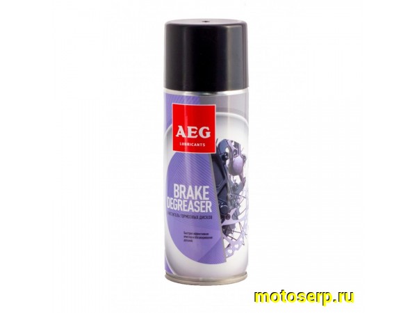Купить  Очиститель тормозов "AEG" аэрозоль Вело (шт) (БАЙКОМ 33186 купить с доставкой по Москве и России, цена, технические характеристики, комплектация фото  - motoserp.ru