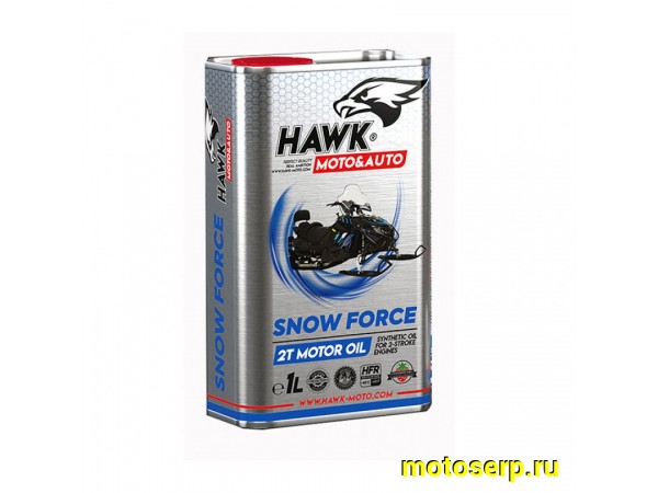Купить  Масло HawkMoto 2T SNOW FORCE 1L (шт) (HAWK купить с доставкой по Москве и России, цена, технические характеристики, комплектация фото  - motoserp.ru