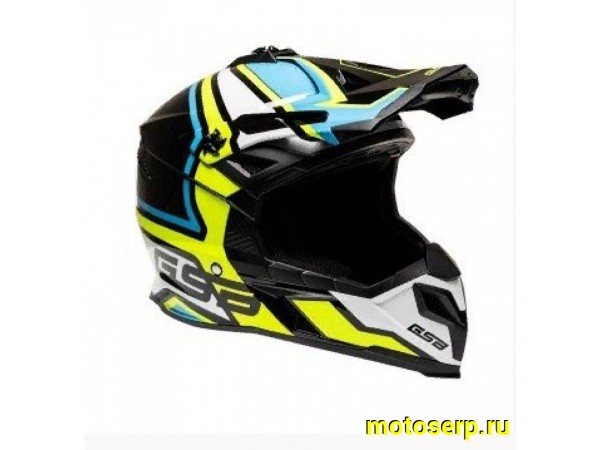 Купить  Шлем Кросс XP-20 MO DESIGN BLUE/GIALLO (S)  (шт)  (0 купить с доставкой по Москве и России, цена, технические характеристики, комплектация фото  - motoserp.ru