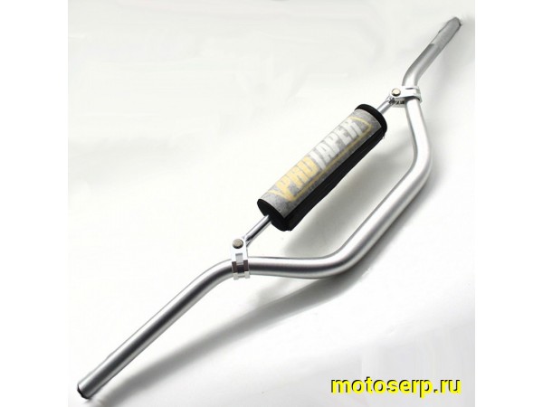 Купить  Руль 28мм (алюминиевый высокий 7/8) ProTaper Серебро (шт) (Велос XTG_4.010.0080_S купить с доставкой по Москве и России, цена, технические характеристики, комплектация фото  - motoserp.ru
