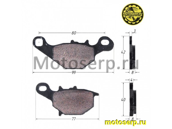 Купить  Колодки тормозные диск  Suzuki Let's/AD-100  (передн.) "SEE" (пар) (К-дар 2101660 купить с доставкой по Москве и России, цена, технические характеристики, комплектация фото  - motoserp.ru