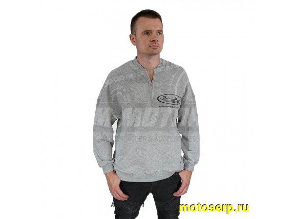 Купить  Олимпийка Rolling Moto (серый) размер S (шт) (SM 815-6165 купить с доставкой по Москве и России, цена, технические характеристики, комплектация фото  - motoserp.ru