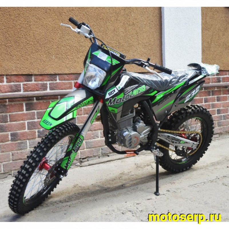 Купить  Мотоцикл Кросс/Эндуро Motoland XT300HS (172FMM) (BB-300cc) споринв. зеленый  (шт) (ML 18394 купить с доставкой по Москве и России, цена, технические характеристики, комплектация фото  - motoserp.ru