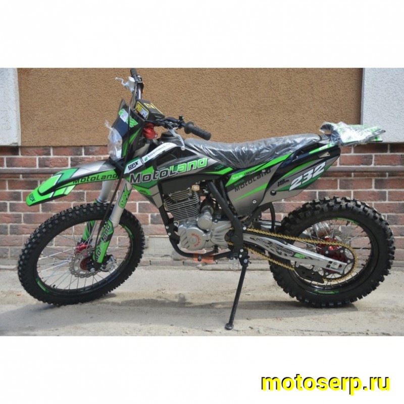 Купить  Мотоцикл Кросс/Эндуро Motoland XT300HS (172FMM) (BB-300cc) споринв. зеленый  (шт) (ML 18394 купить с доставкой по Москве и России, цена, технические характеристики, комплектация фото  - motoserp.ru