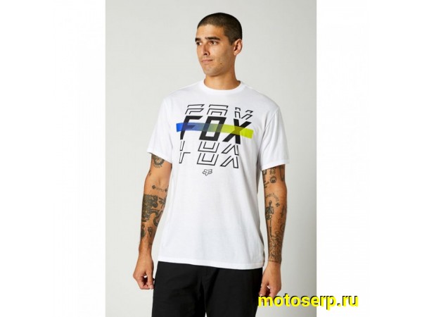 Купить  Футболка Fox Cranker SS Tee (Optic White, L, 2021 (27002-190-L)) (шт) (Fox  УТ-00023071 купить с доставкой по Москве и России, цена, технические характеристики, комплектация фото  - motoserp.ru