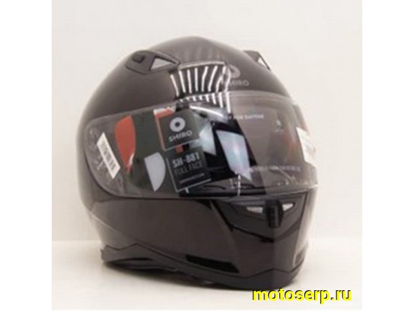 Купить  Шлем закрытый SHIRO SH-881sv, SOLID  черный (интеграл) (M) (шт) (MM 01386 купить с доставкой по Москве и России, цена, технические характеристики, комплектация фото  - motoserp.ru