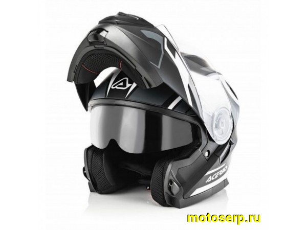 Купить  Шлем трансформер (модуляр) ACERBIS SEREL BLACK,  р-р M (шт) (Progasi 0023929.091.064 купить с доставкой по Москве и России, цена, технические характеристики, комплектация фото  - motoserp.ru