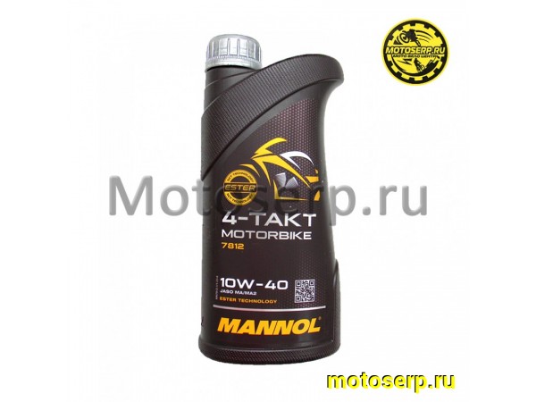 Купить  Масло MANNOL MOTORBIKE 7812 10W40 (синтет.) 1л  (шт) (MANNOL 1962 купить с доставкой по Москве и России, цена, технические характеристики, комплектация фото  - motoserp.ru