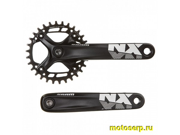 Купить  Шатуны 1 зв. на шлицах Алюм. SRAM FC NX POWERSPLINE 175мм Вело (комп) (Грат Вест Х96030 купить с доставкой по Москве и России, цена, технические характеристики, комплектация фото  - motoserp.ru