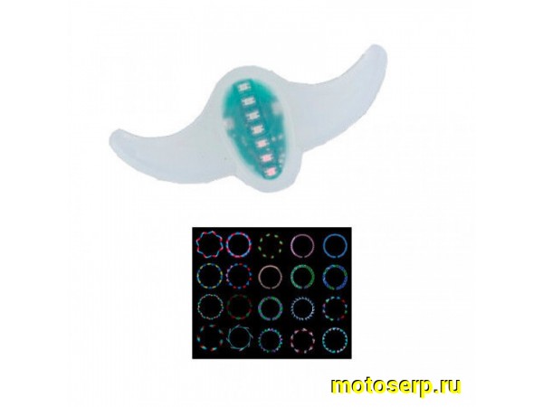 Купить  Светоотражатель, Насадка на спицы светодиодная Vinca Sport (12 режимов работы),автом.вкл.при начале движ. Вело (шт) (Бар VL 2013  купить с доставкой по Москве и России, цена, технические характеристики, комплектация фото  - motoserp.ru