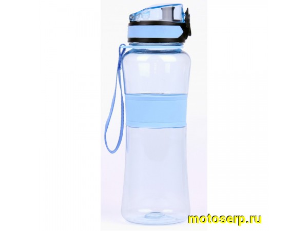 Купить  Бутылочка (фляга) для воды 600 мл, Vinca Sport тритановая с силикон. оплеткой и открытием в 1 клик Вело (шт)  (Бар VSB 01 tritan blue купить с доставкой по Москве и России, цена, технические характеристики, комплектация фото  - motoserp.ru