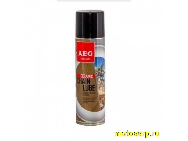 Купить  Смазка цепи. аэрозоль "AEG" КЕРАМИЧЕСКАЯ 335мл Вело (шт) (БАЙКОМ 33184 купить с доставкой по Москве и России, цена, технические характеристики, комплектация фото  - motoserp.ru