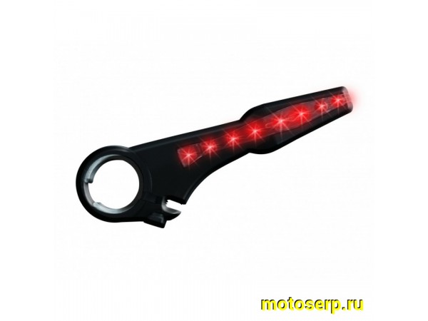 Купить  Рога на руль алюминий V-GRIP с подсветкой (красный свет) Вело (пар) (БАЙКОМ V-GRIP купить с доставкой по Москве и России, цена, технические характеристики, комплектация фото  - motoserp.ru
