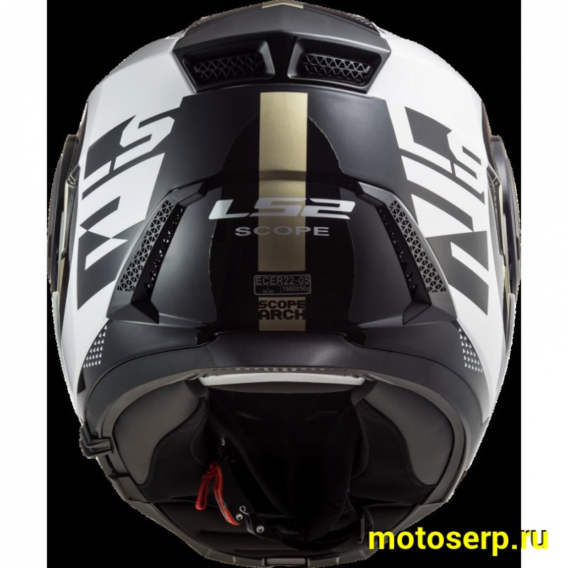 Купить  Шлем трансформер (модуляр) LS2 FF902 SCOPE ARCH Gloss White Titanum M (шт) (LS2 купить с доставкой по Москве и России, цена, технические характеристики, комплектация фото  - motoserp.ru