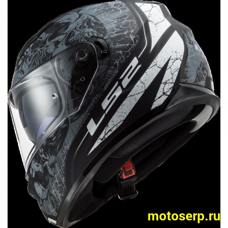 Купить  Шлем закрытый LS2 FF320 STREAM EVO THRONE Matt BlackTitanium (L) интеграл (шт) (LS2 купить с доставкой по Москве и России, цена, технические характеристики, комплектация фото  - motoserp.ru