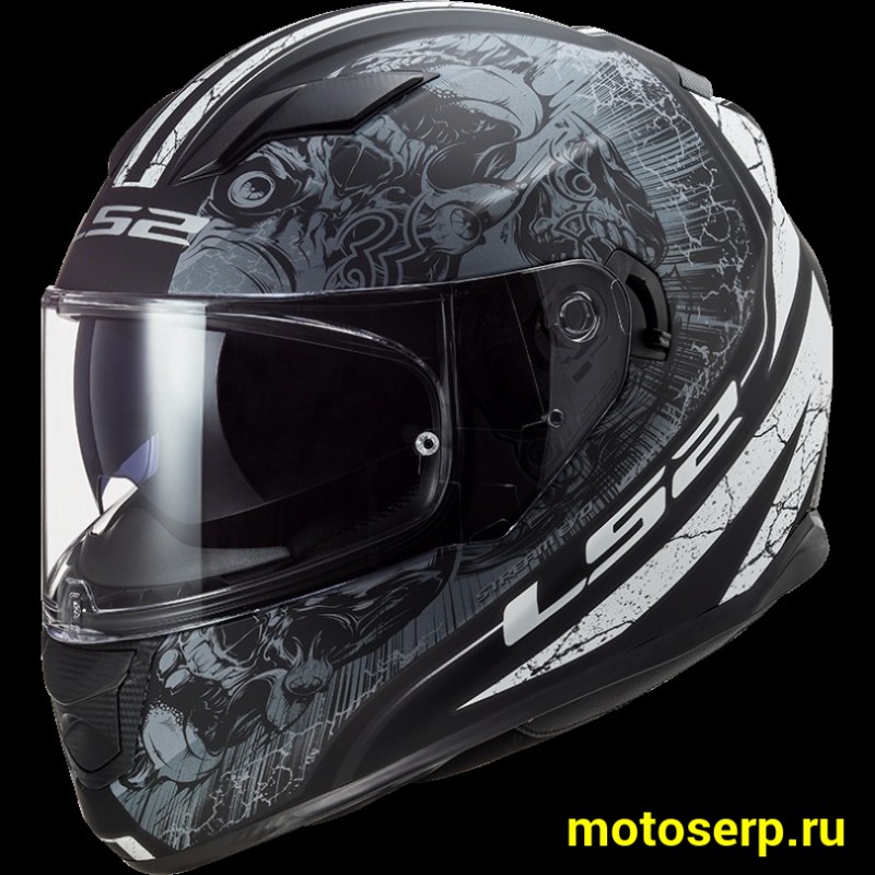 Купить  Шлем закрытый LS2 FF320 STREAM EVO THRONE Matt BlackTitanium (M) интеграл (шт) (LS2 купить с доставкой по Москве и России, цена, технические характеристики, комплектация фото  - motoserp.ru