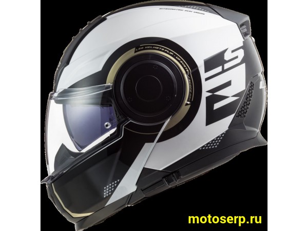 Купить  Шлем трансформер (модуляр) LS2 FF902 SCOPE ARCH Gloss White Titanum L (шт) (LS2 купить с доставкой по Москве и России, цена, технические характеристики, комплектация фото  - motoserp.ru