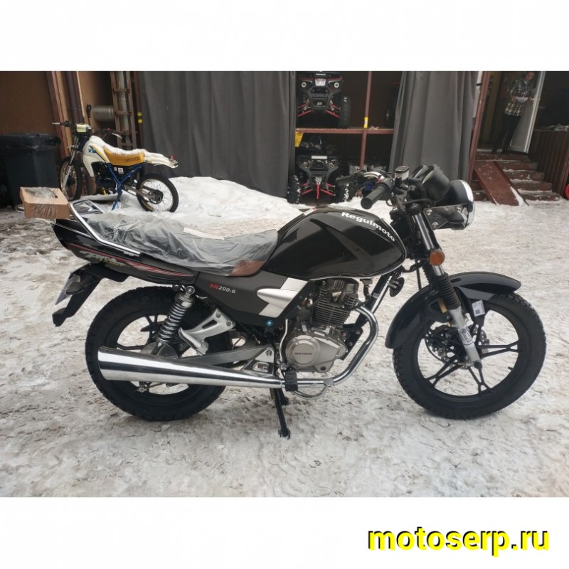 Купить  Мотоцикл Regulmoto SK200-6 (ЭПТС) 200сс, 18/16" 5 пер. диск/бараб, электрон. панель, круговая подсветка фары (шт)  купить с доставкой по Москве и России, цена, технические характеристики, комплектация фото  - motoserp.ru
