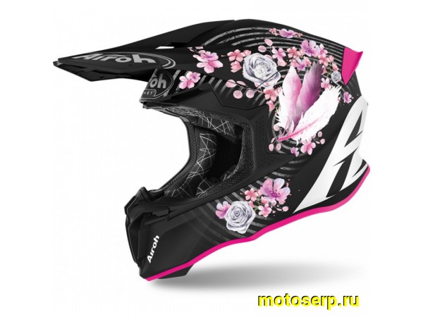 Купить  Шлем Кросс AIROH TWIST 2.0 MAD MATT (M) (шт) (AIROH купить с доставкой по Москве и России, цена, технические характеристики, комплектация фото  - motoserp.ru