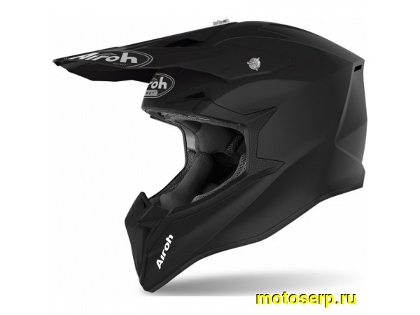 Купить  Шлем Кросс AIROH WRAAP COLOR Black Matt (S) (шт) (AIROH купить с доставкой по Москве и России, цена, технические характеристики, комплектация фото  - motoserp.ru