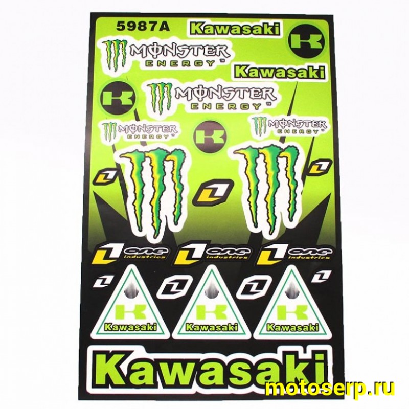 Купить  Наклейки (набор) спонсоры, KAWASAKI (28х43см) (#5987A) (шт) (MT N-670  купить с доставкой по Москве и России, цена, технические характеристики, комплектация фото  - motoserp.ru