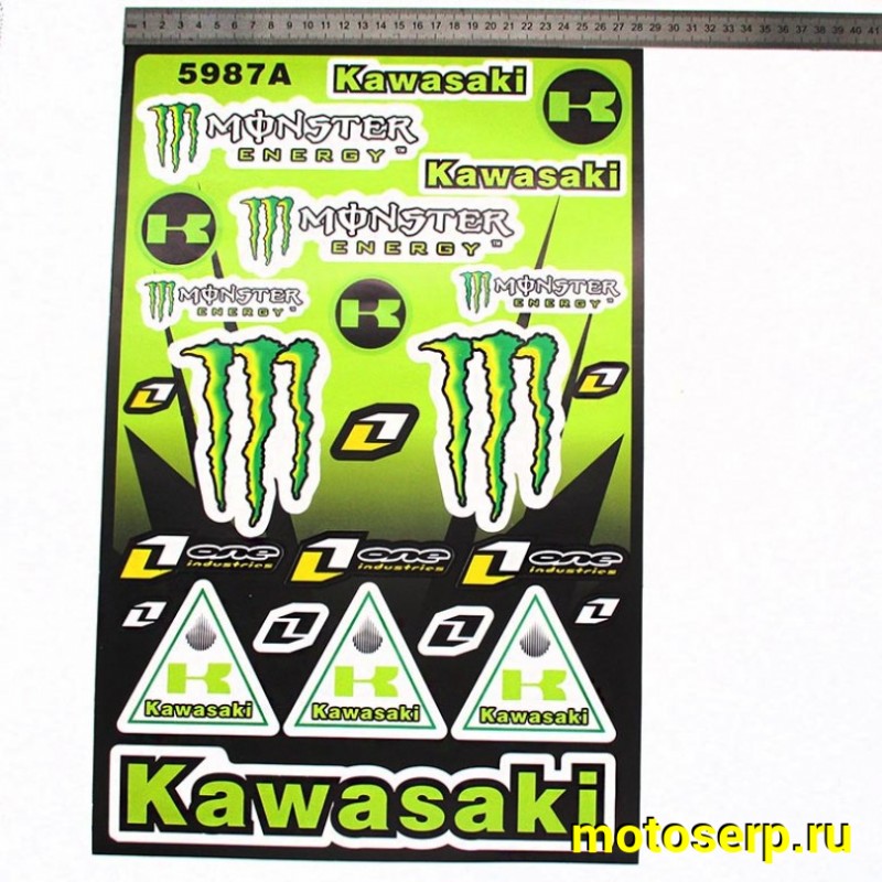 Купить  Наклейки (набор) спонсоры, KAWASAKI (28х43см) (#5987A) (шт) (MT N-670  купить с доставкой по Москве и России, цена, технические характеристики, комплектация фото  - motoserp.ru