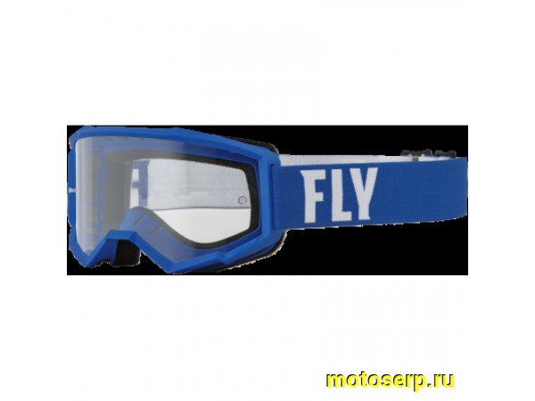 Купить  Очки мото Кросс FLY RACING FOCUS YOUTH  синий/белый (детские)  (шт) (SM 604-4854 купить с доставкой по Москве и России, цена, технические характеристики, комплектация фото  - motoserp.ru