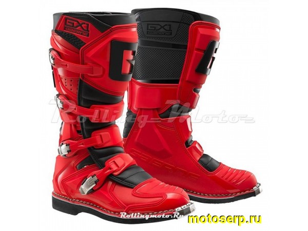 Купить  Мотоботы кросс. GAERNE GX-1  (защ. голени), красный/черный р-р 42" (Ч/З) (пар) (SM 808-4333 купить с доставкой по Москве и России, цена, технические характеристики, комплектация фото  - motoserp.ru