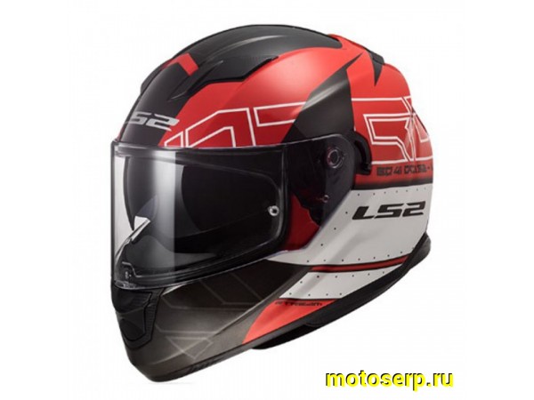 Купить  Шлем закрытый LS2 FF320 STREAM EVO KUB red black (S) интеграл (шт) (LS2 купить с доставкой по Москве и России, цена, технические характеристики, комплектация фото  - motoserp.ru