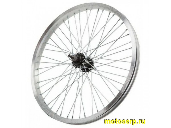 Купить  Колесо 20" одинарное заднее алюм. BMX (NO NAME-Китай) ось-D10, втулка с трещеткой 9T Вело (шт) (Ряб купить с доставкой по Москве и России, цена, технические характеристики, комплектация фото  - motoserp.ru