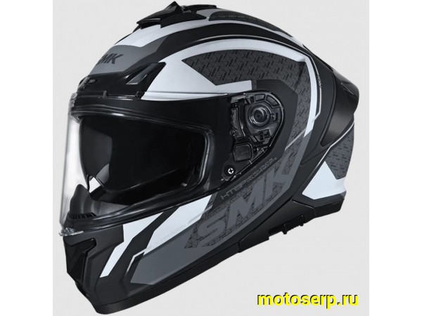 Купить  Шлем закрытый интеграл SMK TYPHOON RD1 , цвет серый/чёрный матовый (S) (шт) (Bajaj TYPHOON MA216 купить с доставкой по Москве и России, цена, технические характеристики, комплектация фото  - motoserp.ru