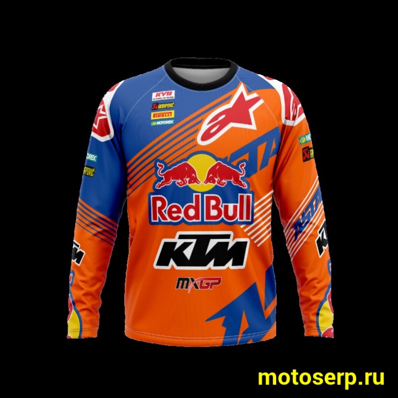 Купить  Джерси (футболка для мотокросса) V-RUS AlpineStars KTM (цвет: Red Bull (синий) (M) (шт) (МотоЯ купить с доставкой по Москве и России, цена, технические характеристики, комплектация фото  - motoserp.ru