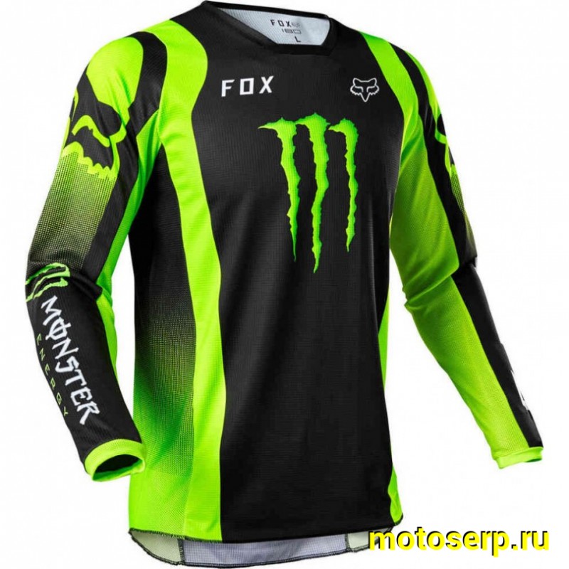 Купить  Джерси (футболка для мотокросса) V-RUS FOX Monster (L) (шт) (МотоЯ купить с доставкой по Москве и России, цена, технические характеристики, комплектация фото  - motoserp.ru