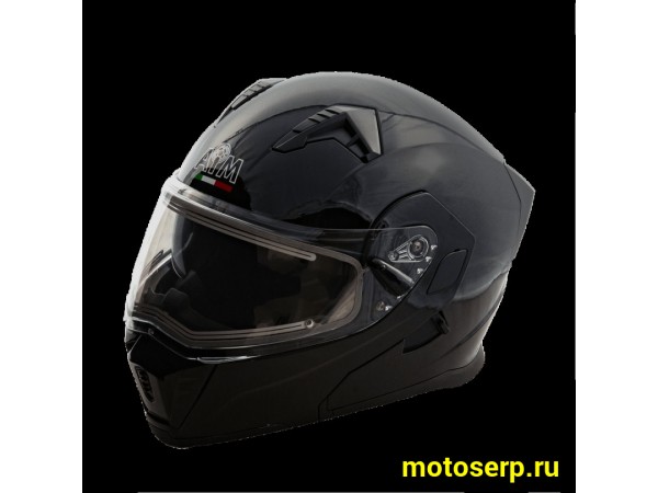 Купить  Шлем трансформер (модуляр) AiM JK906 черный глянцевый  р-р XXXL (шт) (AIM 906-001-XXXL купить с доставкой по Москве и России, цена, технические характеристики, комплектация фото  - motoserp.ru