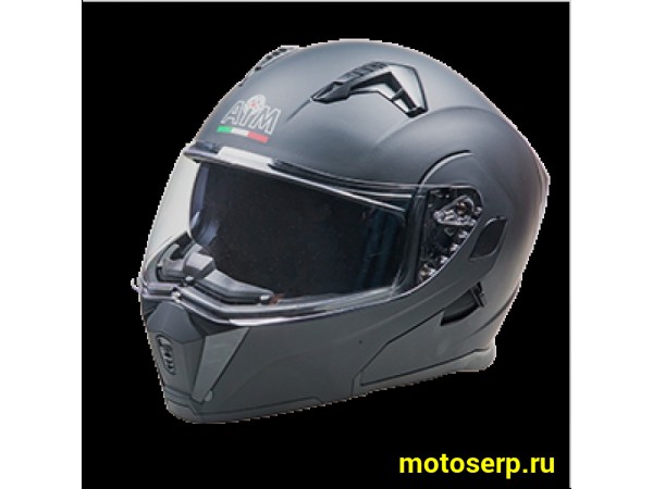 Купить  Шлем трансформер (модуляр) AiM JK906 черный матовый   р-р L (шт) (AIM 906-008-L купить с доставкой по Москве и России, цена, технические характеристики, комплектация фото  - motoserp.ru