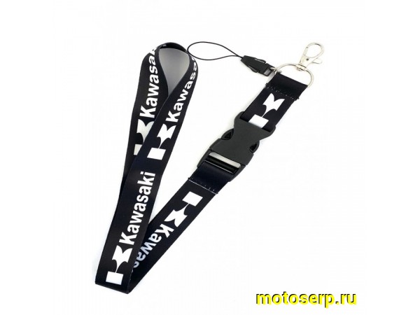 Купить  Ремешок для ключей "Kawasaki" черный (шт) (МК TTK 062 купить с доставкой по Москве и России, цена, технические характеристики, комплектация фото  - motoserp.ru