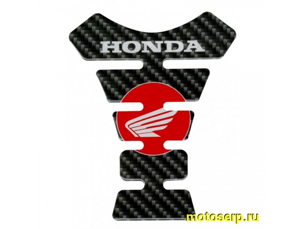 Купить  Наклейка (накладка) защитная на бак"Honda"  (псевдокарбон) (шт) (МК ZBNK 003 купить с доставкой по Москве и России, цена, технические характеристики, комплектация фото  - motoserp.ru