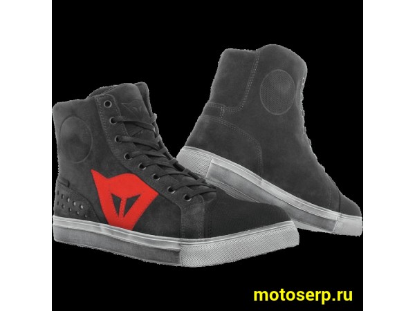Купить  Мотоботы (мотокеды) DAINESE Street Biker D-WP (Цвет: carbon-black/grey) р-р 42" (пар) (МотоЯ купить с доставкой по Москве и России, цена, технические характеристики, комплектация фото  - motoserp.ru