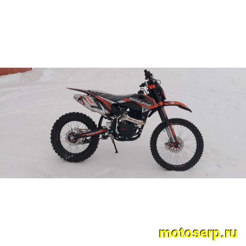 Купить  Мотоцикл Кросс/Эндуро Motoland 250 CRF (спортинв), 21/18,  250сс, 172FMM, 4 такт.,5 перед.,диск. торм. оранжевый (шт) (ML 19907   (0 купить с доставкой по Москве и России, цена, технические характеристики, комплектация фото  - motoserp.ru