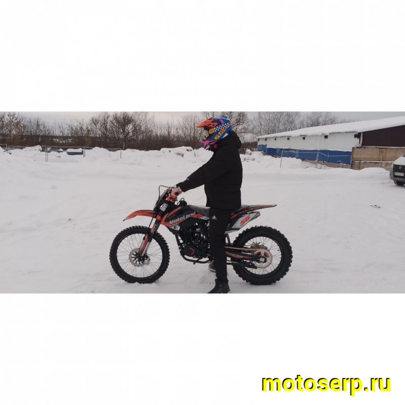 Купить  Мотоцикл Кросс/Эндуро Motoland 250 CRF (спортинв), 21/18,  250сс, 172FMM, 4 такт.,5 перед.,диск. торм. оранжевый (шт) (ML 19907   (0 купить с доставкой по Москве и России, цена, технические характеристики, комплектация фото  - motoserp.ru