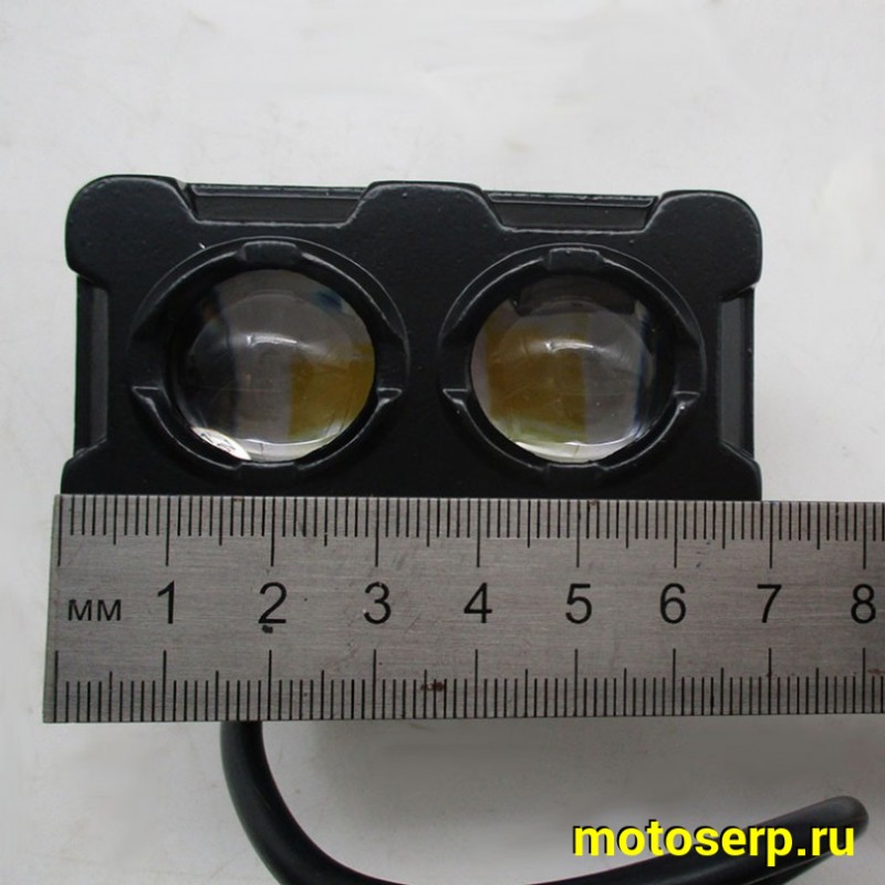 Купить  Фара, Светодиодная оптика прямоугольная, 70‑40mm, 9‑60V, IP67, белый/желтый свет (ANKON 032158 купить с доставкой по Москве и России, цена, технические характеристики, комплектация фото  - motoserp.ru