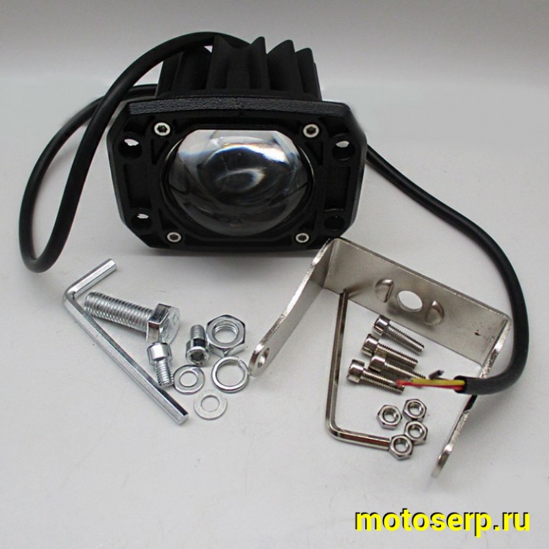 Купить  Фара, Светодиодная оптика прямоугольная, 80‑65mm, 12‑80V, IP67, белый/желтый свет (ANKON 032159 купить с доставкой по Москве и России, цена, технические характеристики, комплектация фото  - motoserp.ru