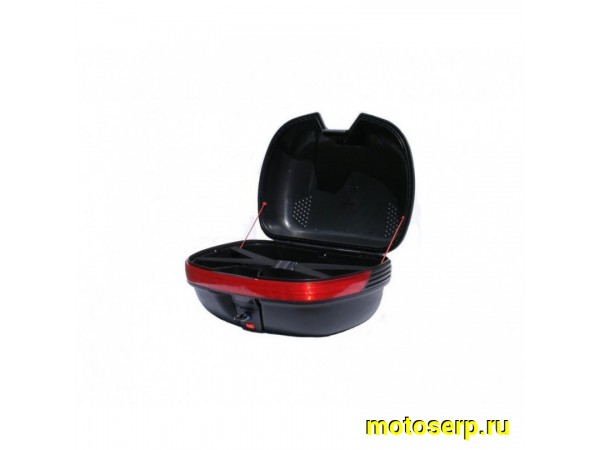 Купить  Кофр (ящик багажника) 168B черный 44&times;38&times;26 см (шт) (MOTO-SKUTER 15669 купить с доставкой по Москве и России, цена, технические характеристики, комплектация фото  - motoserp.ru