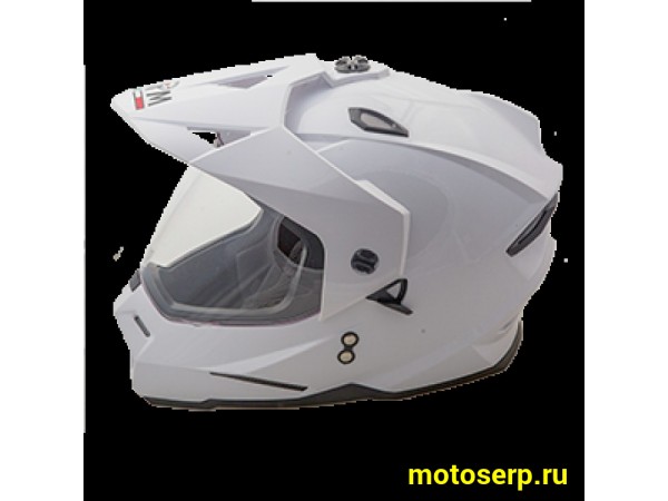 Купить  Шлем Кросс (Детский) AiM JK802Y (мотард) белый глянцевый YM (шт) (AIM 802Y-007-YM купить с доставкой по Москве и России, цена, технические характеристики, комплектация фото  - motoserp.ru