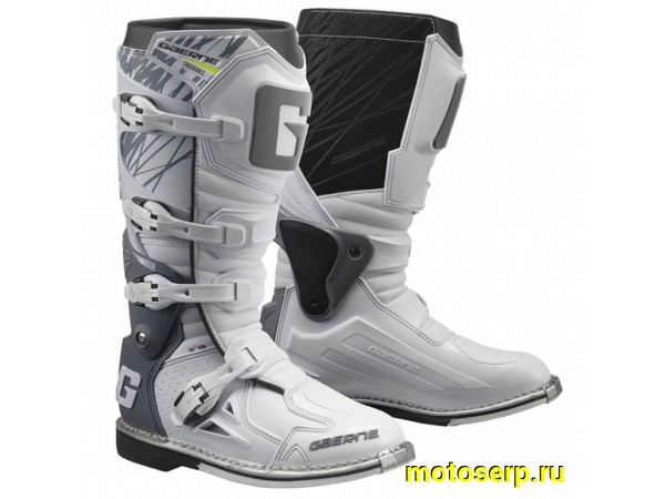Купить  Мотоботы кросс. GAERNE FASTBACK Hi-Vis (защ. голени), белый р-р 43" (Ч/З) (пар) (SM 953-4083 купить с доставкой по Москве и России, цена, технические характеристики, комплектация фото  - motoserp.ru