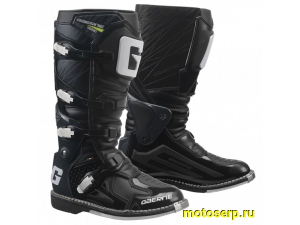 Купить  Мотоботы кросс. GAERNE FASTBACK Hi-Vis (защ. голени), черный р-р 42" (Ч/З) (пар) (SM 953-1630 купить с доставкой по Москве и России, цена, технические характеристики, комплектация фото  - motoserp.ru