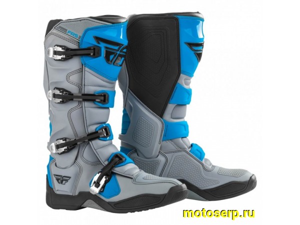 Купить  Мотоботы кросс. FLY RACING FR5 (2021)  р-р 46" серый/синий/черный (Ч/З) (пар) (SM 872-9609 купить с доставкой по Москве и России, цена, технические характеристики, комплектация фото  - motoserp.ru