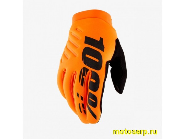 Купить  Перчатки 100% Brisker Fluo Orange/Black XXL 2025 (10003-00014) (пар) (Fox УТ-00022168 купить с доставкой по Москве и России, цена, технические характеристики, комплектация фото  - motoserp.ru